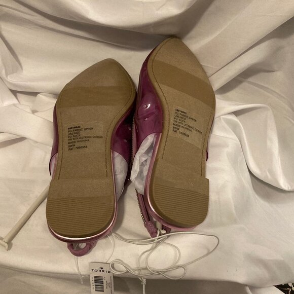 NWT Pink and Silver Pointed Toe Slingback - Picture 4 of 8